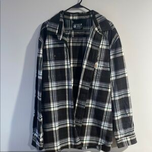 Carhartt Men's Brown Plaid Shirt XL